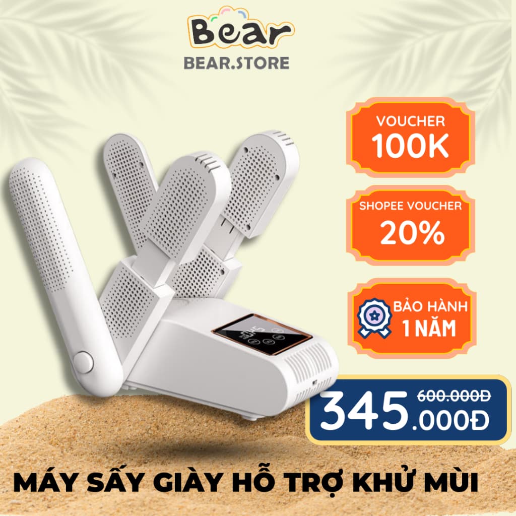 Máy Sấy Giày Khử Mùi Hôi Thông Minh, Sấy Giày Kết Hợp Khử Khuẩn Làm Khô Giày Nhanh Chóng