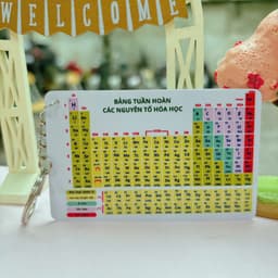 Móc khóa bảng tuần hoàn hóa học- Bảng tuần hoàn các nguyên tố hoá học theo chương trình mới có bán sỉ, móc khóa toán Học 1