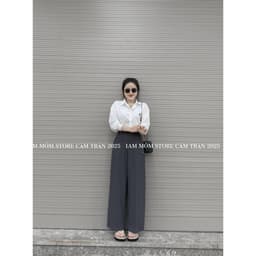 𝑨𝒏𝒏 𝑺𝒕𝒖𝒅𝒊𝒐 /Quần vải Suông nấm (90cm/25), quần tây suông nữ chất lì mềm đứng form - QC #2777 2