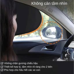 Tấm che nắng cửa kính ô tô gấp gọn chắn nắng chống nóng hiệu quả phù hợp các dòng xe 6