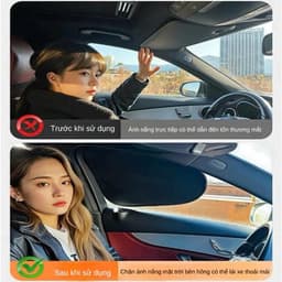 Tấm che nắng cửa kính ô tô gấp gọn chắn nắng chống nóng hiệu quả phù hợp các dòng xe 5