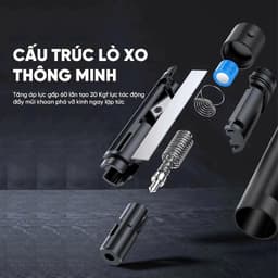 Bảng số điện thoại ô tô đa năng tích hợp phá kính, cắt dây an toàn và đèn cảnh báo 4 trong 1 9