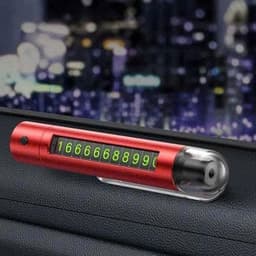 Bảng số điện thoại ô tô đa năng tích hợp phá kính, cắt dây an toàn và đèn cảnh báo 4 trong 1 1