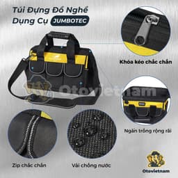 Túi Đựng Dụng Cụ Cứu Hộ Nhiều Ngăn Jumbotec – Bền Bỉ, Tiện Lợi, Gọn Gàng, Vải Chống Nước 3
