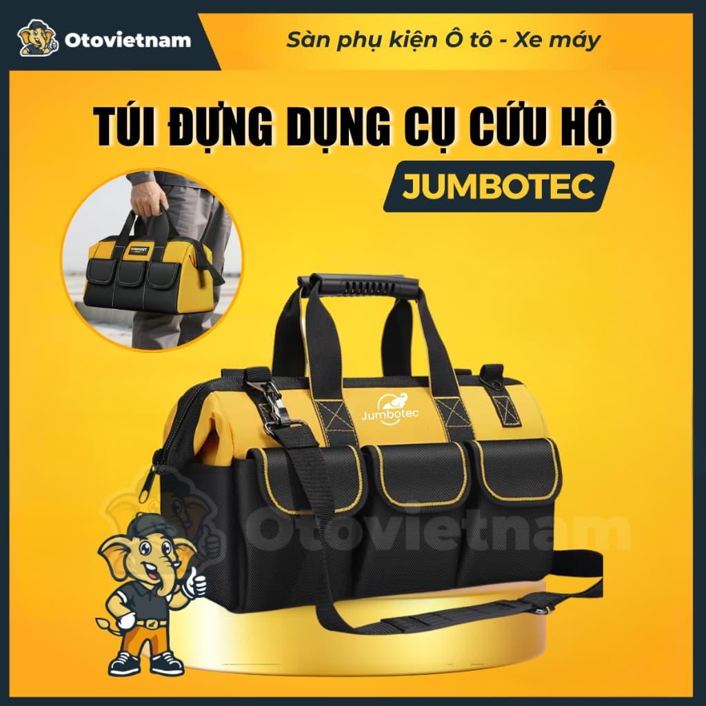 Túi Đựng Dụng Cụ Cứu Hộ Nhiều Ngăn Jumbotec – Bền Bỉ, Tiện Lợi, Gọn Gàng, Vải Chống Nước