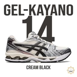 Giày Thể Thao Gel Kayano 14 'Cream Black' Màu Kem Vạch Đen [ MOUSE CLOG ] 1