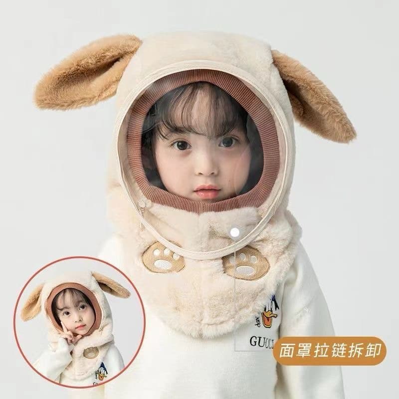 Mũ Lông Kính Tháo Rời - Bảo Vệ Tai & Chống Gió Cho Trẻ 3-12 Tuổi, Bé Trai, Bé Gái [FREESHIP] ( Miễn Ship )