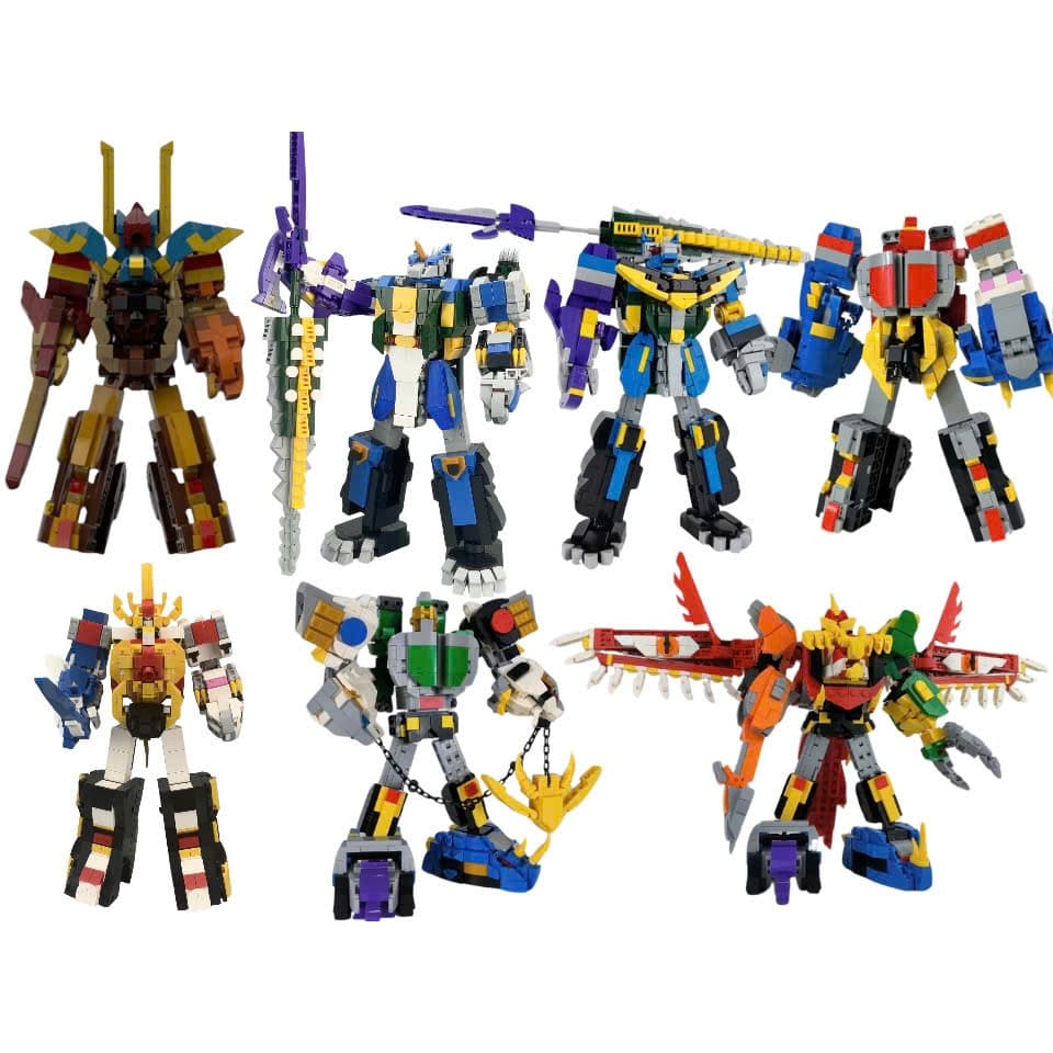 [ Có Sẵn ] Đồ chơi lắp ráp Moc Super Sentai Gaoranger - Các siêu thú chiến binh Gao