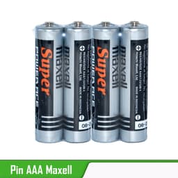 Hộp 40 Viên Pin AAA (3A) Maxell Super và vỉ 4 viên Pin nhỏ AAA (3A) Lanen 3