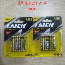 Hộp 40 Viên Pin AAA (3A) Maxell Super và vỉ 4 viên Pin nhỏ AAA (3A) Lanen 7
