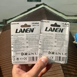 Hộp 40 Viên Pin AAA (3A) Maxell Super và vỉ 4 viên Pin nhỏ AAA (3A) Lanen 8