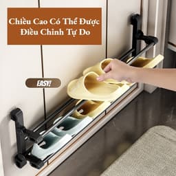 Giá Để Giày Không Lỗ Treo Tường Giá Đựng Dép Nhỏ Nhiều Tầng Lưu Trữ Đồ Tạo Tác Ký Túc Xá Tại Nhà GIA DỤNG VĨNH NGÂN 3