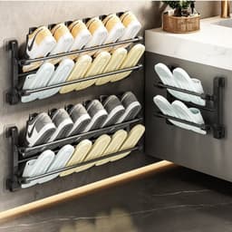 Giá Để Giày Không Lỗ Treo Tường Giá Đựng Dép Nhỏ Nhiều Tầng Lưu Trữ Đồ Tạo Tác Ký Túc Xá Tại Nhà GIA DỤNG VĨNH NGÂN 2