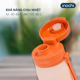 Bình nước inochi cao cấp | Nhựa nguyên sinh an toàn, đi học, tập gym, bình nước thể thao 8