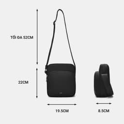 [4-25/9 TẶNG QUÀ TRUNG THU 599K] Túi Đeo Chéo Nam LECOS LTH13 Vải Oxford Chống Nước Nhiều Ngăn Tiện Lợi Gọn Gàng 4