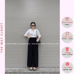 𝑨𝒏𝒏 𝑺𝒕𝒖𝒅𝒊𝒐 /Quần vải Suông nấm (90cm/25), quần tây suông nữ chất lì mềm đứng form - QC #2777 1