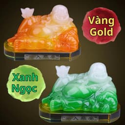 Tượng Phật trang trí taplo xe ô tô, văn phòng, bàn làm việc chất liệu đá thạch anh cao cấp 1