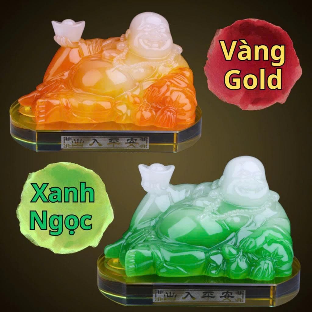 Tượng Phật trang trí taplo xe ô tô, văn phòng, bàn làm việc chất liệu đá thạch anh cao cấp