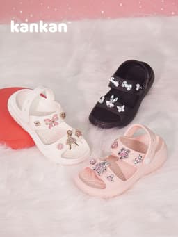 Dép quai hậu cho bé gái KanKanStore xăng đan sandal trẻ em nhẹ êm chân KA059 3