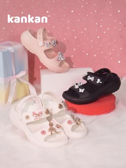 Dép quai hậu cho bé gái KanKanStore xăng đan sandal trẻ em nhẹ êm chân KA059 2