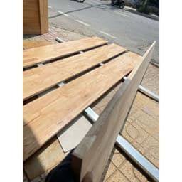 VÁN GỖ GHÉP cao su 10mm phủ bóng 1 mặt dùng làm kệ treo tường , mặt bàn , tủ bếp ,.....CẮT THEO YÊU CẦU 3