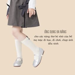 Tất Đùi Bé Gái Nơ Sau Phong Cách Hàn Quốc – Cotton Mềm, 5-10 Tuổi te115 6
