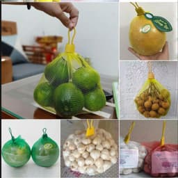 [Combo 100 bộ] Túi Lưới Đựng hoa quả, Hành, Tỏi, Ớt, Bánh Kẹo, Trái Cây, Bọc Chậu Lan 1
