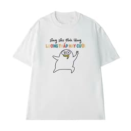 Áo thun slogan SÔNG SÂU TĨNH LẶNG – Câu nói hài hước meme, unisex nam nữ, chất cotton 100% 3