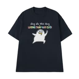 Áo thun slogan SÔNG SÂU TĨNH LẶNG – Câu nói hài hước meme, unisex nam nữ, chất cotton 100% 4