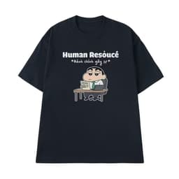 Áo thun Unisex Nam Nữ in hình HUMAN RESOUCE, chất cotton 100% - BOONE - BNE00035 3