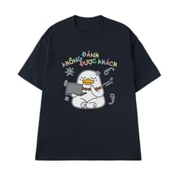 Áo thun slogan KHÔNG ĐƯỢC ĐÁNH KHÁCH team bán hàng – Câu nói hài hước meme, unisex nam nữ, chất cotton 100% 6