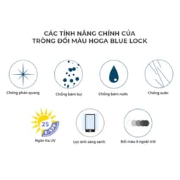 [CHỌN MÀU ĐỔI MÀU] Tròng kính đổi màu thời trang HOGA 1.56 mắt kính chống tia UV400 6
