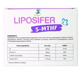 LIPOSIFER 5-MTHF – bổ sung sắt & folate thế hệ mới, ngăn ngừa dị tật thai nhi, mẹ khỏe con thông minh! 💕 2