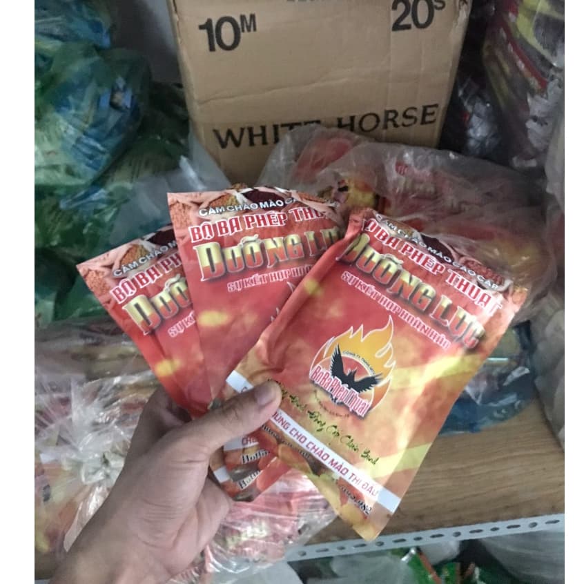 Combo 3 Gói Dưỡng Lực Bộ Ba Phép Thuật 200gr Giúp Chim Tăng Lực Tặng Xúc Cám Và Xiên Nhựa