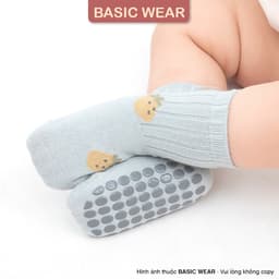 Set 5 Đôi Tất Cổ Cao Chống Trơn Cho Bé 0 - 3 tuổi, Tất Chống Trơn Trượt Cho Bé SS68 9