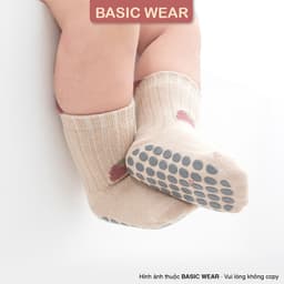 Set 5 Đôi Tất Cổ Cao Chống Trơn Cho Bé 0 - 3 tuổi, Tất Chống Trơn Trượt Cho Bé SS68 7