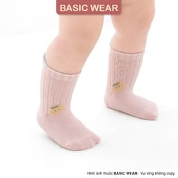 Set 5 Đôi Tất Cổ Cao Chống Trơn Cho Bé 0 - 3 tuổi, Tất Chống Trơn Trượt Cho Bé SS68 8