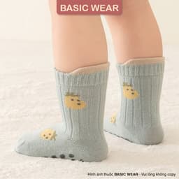 Set 5 Đôi Tất Cổ Cao Chống Trơn Cho Bé 0 - 3 tuổi, Tất Chống Trơn Trượt Cho Bé SS68 6