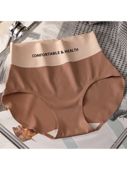 combo 10 Quần Lót Nữ Đúc Su Cạp Cao 9 cm Tàng Hình Chữ COMFORTABLE Thể Thao,quần chíp cạp cao 10