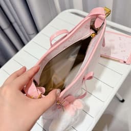 Túi Xách Công Sở Đeo Vai , Đeo Chéo Hoạ Tiết Mèo Nơ Mới Sz25  Kèm Ví Nhỏ Và Móc Sao Siêu Xinh Hot Hit TX016 8