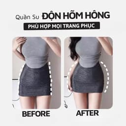 Quần Độn Hông Nâng Mông Cạp Vừa Chất Su Đúc Đệm Hông 1.2cm Mặc Đồ Ôm Body Thoáng Khí Lê Ngọc 482 7