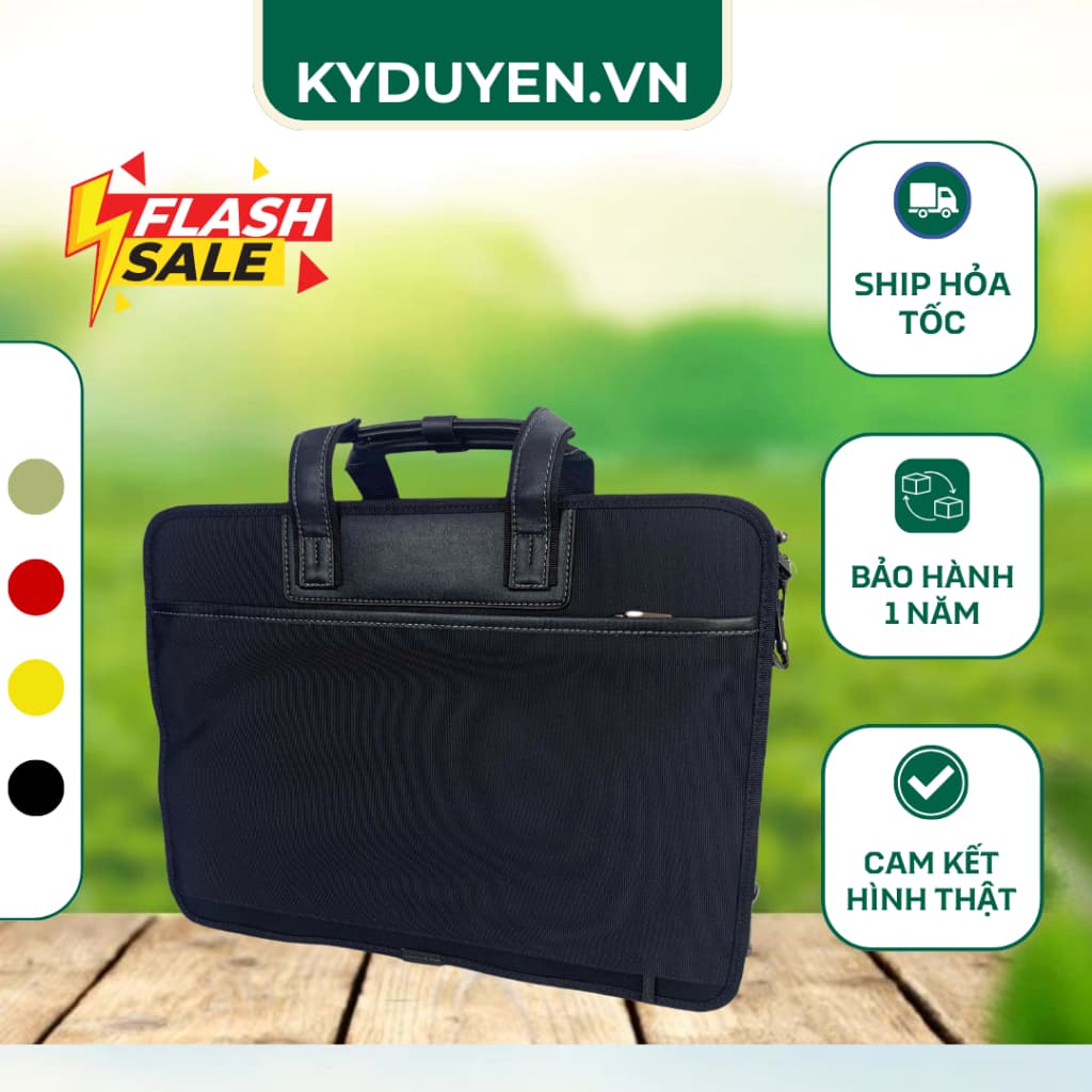 "Cặp Laptop Numanni 3010 Cao Cấp Túi Xách Công Sở Nam Nữ Nhiều Ngăn, Chống Nước Đựng Laptop 14.1 inch Kỳ Duyên [CL04]