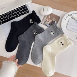 Set 10 Tất Vớ Len Tăm Họa Tiết Phong Hàn Quốc Dễ Thương [FREESHIP] 7
