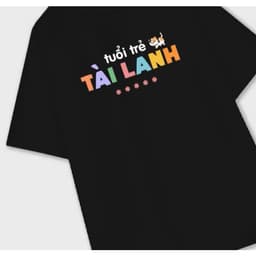 Áo thun Unisex Nam Nữ in chữ TUỔI TRẺ TÀI LANH, chất cotton 100% - BOONE - BNE00280 4