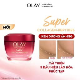 [KOL] Kem Dưỡng Ẩm OLAY Super Collagen Peptides Giúp Cải Thiện 5 Dấu Hiệu Lão Hóa Phức Tạp 45G 2