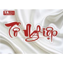 TA 118 - CHỮ MICA TỔ NGHIỆP/ NỀN MICA CHỮ DECAN MÀU SẮC THEO YÊU CẦU 1