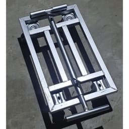 Xe kéo hàng 4 bánh cao su có tay kéo rút gấp gọn .linh hoạt trong công việc. 4