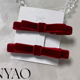 Set kẹp tóc mái nơ Dubochic 6,5cm 8cm nơ xinh kẹp mái đơn giản 6