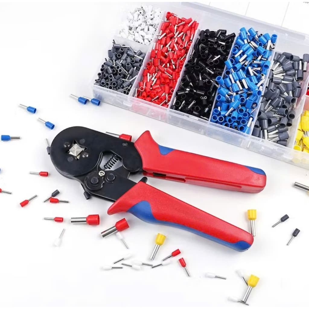 Bộ Kìm Bấm Cos Đa Năng 0.25 - 10mm² + 1200 Đầu Cos – Kìm Bấm Đầu Cos Chuyên Dụng - Kìm Tuốt Dây -----