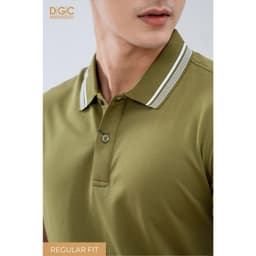 Áo Polo Nam Ngắn Tay DGC Dáng Suông Có Xẻ Sườn, Vải Than Dừa Kháng Khuẩn Thoáng Mát - SAPBC14M 5